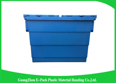 Penyimpanan Plastik Biru Pasang Tutup Wadah Aneka Tinggi 60 * 40 * 41.2cm