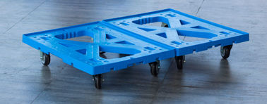 Two Totes Loading Plastic Moving Dolly 4 Inches PU Casters Lebih Banyak Fungsi