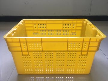 Peti Makanan Plastik Tahan Lama, Susun Bersarang Sayuran Buah PP Mesh Peti Gudang DC