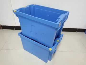 Stacking Nesting Solid Plastic Tote Box Ukuran Standar 600*400mm