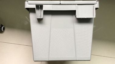 Kotak Perputaran Penyimpanan Plastik Stackable Daya Tahan Tinggi 550 * 370 mm