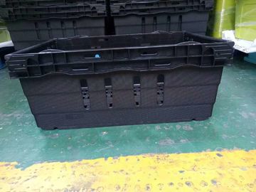 Kotak Penyimpanan Susun Supermarket 600 * 400mm Bahan Perawan PP 6 Tinggi berbeda
