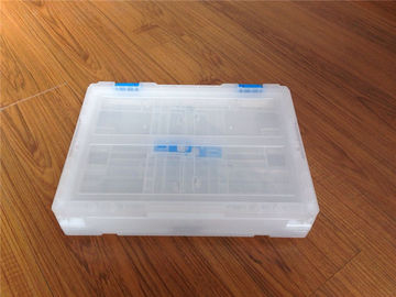 360 * 260mm Peti Penyimpanan yang Dapat Dilipat Penguatan Pemuatan Polypropylene Plastik