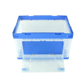 Sides Open 100% Virgin PP Plastic Storage Crate Untuk Garment