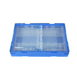 Sides Open 100% Virgin PP Plastic Storage Crate Untuk Garment