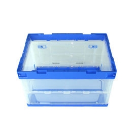 Sides Open 100% Virgin PP Plastic Storage Crate Untuk Garment