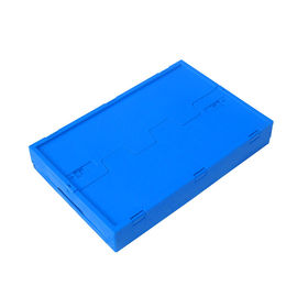 100% Kotak Pallet Plastik Polypropylene Perawan / Tutup Terlampir Kotak Plastik Dilipat