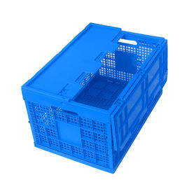 100% Kotak Pallet Plastik Polypropylene Perawan / Tutup Terlampir Kotak Plastik Dilipat