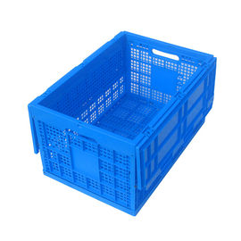 100% Kotak Pallet Plastik Polypropylene Perawan / Tutup Terlampir Kotak Plastik Dilipat
