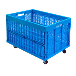 Peti Lipat Plastik 800 mm Besar Dengan Opsi Kastor 4set