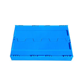 Warna Kotak Tote Lipat Plastik Tahan Lama Disesuaikan 600 * 400 mm