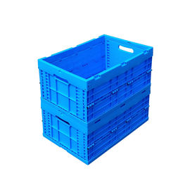 Impact - Resistance Perawan PP Kotak Tote yang Dapat Dilipat Bagian Bawah Padat 600*400 mm