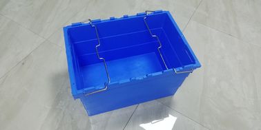 100% Virgin PP Stackable Nesting Trays Dengan Transportasi Penyimpanan Batang Baja