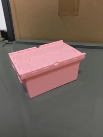 Ukuran Kecil 120*80*60 mm Plastik Stack Nest Tote Box Tutup Terlampir