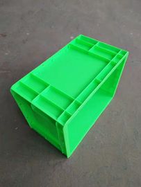 Wadah Penumpukan Euro Ramah Lingkungan 400 * 300 mm Warna Plastik Perawan Disesuaikan