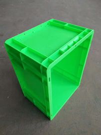 Wadah Penumpukan Euro Ramah Lingkungan 400 * 300 mm Warna Plastik Perawan Disesuaikan