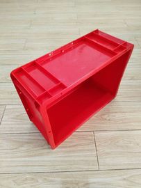 Virgin Plastic Red Euro Stacking Containers Opsi Sistem Penyortiran Konveyor 400 * 300 mm