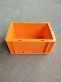 Wadah Susun Euro Warna Oranye 300 * 200 mm / Wadah Penyimpanan Plastik yang Dapat Ditumpuk