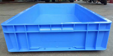 Bahan Perawan PP Atau PE Tahan Lama Euro Stacking Containers Warna Disesuaikan 800 * 400 * 120mm