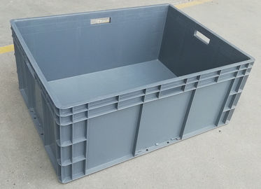 Wadah Plastik Perawan Volume Besar yang Dapat Ditumpuk 800 * 600 * 340 mm Kapasitas Pemuatan 45kg