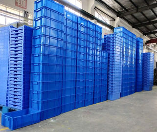 800 * 600 * 120 mm Perawan PP atau Wadah Susun Plastik PE / Kotak Susun Euro
