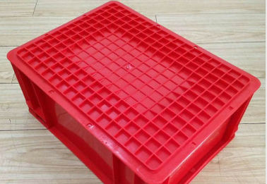 Virgin Plastic Red Euro Stacking Containers Opsi Sistem Penyortiran Konveyor 400 * 300 mm