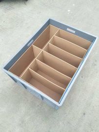 Virgin Polyethylene Blue 600*400 mm Euro Stacking Containers Dengan Kapasitas Pemuatan 40kg