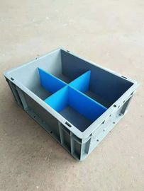 Virgin Polyethylene Blue 600*400 mm Euro Stacking Containers Dengan Kapasitas Pemuatan 40kg