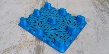 9 Kaki Tahan Dampak Bersarang Palet Plastik Blow Moulding 1100 * 900 mm