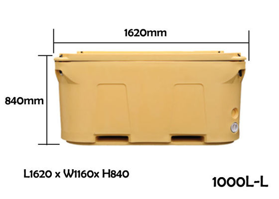 Plastik Rotational Moulding 1000L Dry Ice Cold Box Untuk Makanan Laut