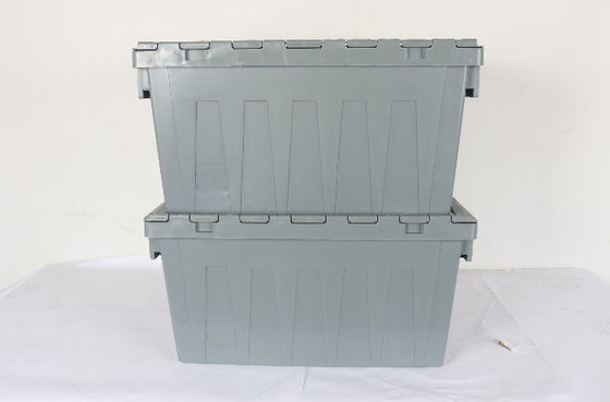 Virgin PP Standar Logistik Pengiriman Plastik Totes Warna Abu-abu