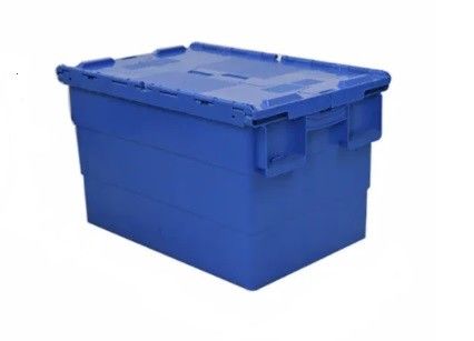 600*400*365mm 200kg PP Crate Storage Box Untuk Transportasi