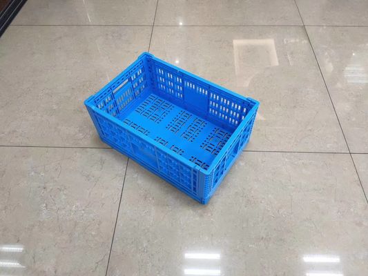 Vertikal Susun Buah Dan Sayuran Peti Plastik Keranjang Pengangkut Makanan Segar Dengan Lubang