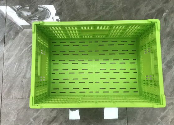Peti Sayuran Lipat Plastik Tugas Berat 600 * 400 * 300mm