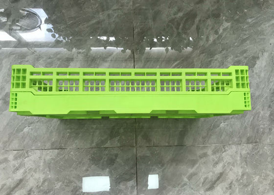 Simpan 600 * 400 * 120mm Pencetakan Logo Peti Plastik Buah Dan Sayuran