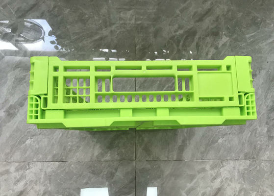 Simpan 600 * 400 * 120mm Pencetakan Logo Peti Plastik Buah Dan Sayuran
