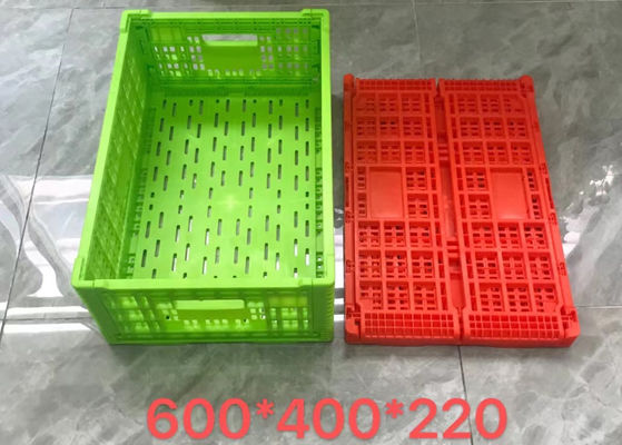 Peti Keranjang Pengangkutan Sayuran Buah Penyimpanan Plastik Untuk Supermarket