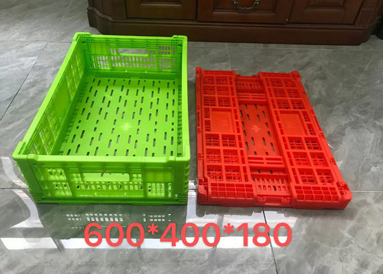 Peti Keranjang Pengangkutan Sayuran Buah Penyimpanan Plastik Untuk Supermarket