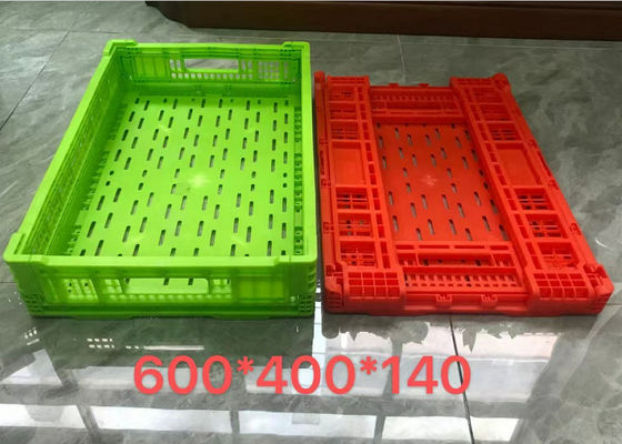 Peti Keranjang Pengangkutan Sayuran Buah Penyimpanan Plastik Untuk Supermarket
