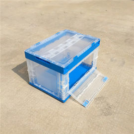 Length Sides Opening Collapsible Plastic Containers Virgin PP Material Custom Color