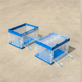 Length Sides Opening Collapsible Plastic Containers Virgin PP Material Custom Color