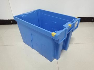 Stacking Nesting Solid Plastic Tote Box Ukuran Standar 600*400mm